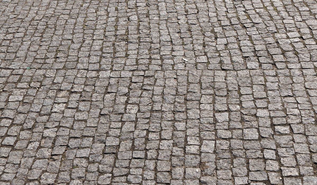 Cleaning Lichen And Algae From Stone Paving